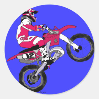 Motorcross 300 ronde sticker
