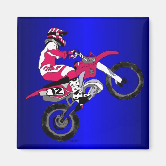 Motorcross 302 magneet (Voorkant)