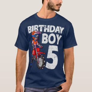 Motorcross 5e Verjaardag Kinder MX 5 Jaar Oud Dirt T-shirt