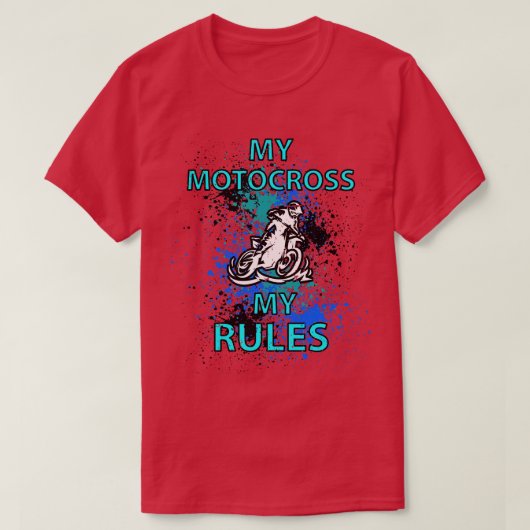 Motorcross Biker Freestyle Stunt 1 T-shirt (Design voorkant)