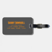 Motorcross Biker  Motorfiets en Motorfiets Bagagelabel (Achterkant horizontaal)