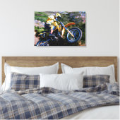Motorcross Canvas Wrap - Mark Barnett op Saddlebac (Insitu (Slaapkamer))