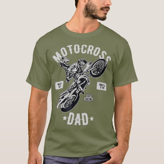  Motorcross Dad Dirt Bike Racing Dirtbike T-shirt (Voorkant)
