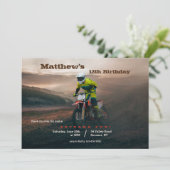 Motorcross Dirt Bike Kaart (Staand voorkant)