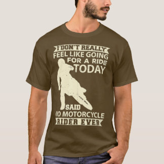 Motorcross Dirt Biker Racer Hartslag Motorsports T-shirt