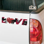 Motorcross, dirtbike, bumper en ijskast Sticker (Op Truck)