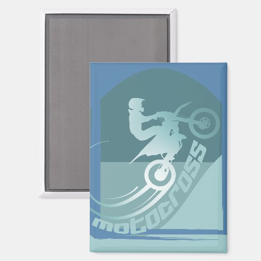 Motorcross dirtbike moto-x accessoire magneet (Voorkant / Achterkant)