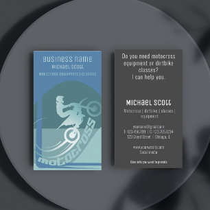 Motorcross dirtbike moto-x bedrijf visitekaartje