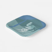 Motorcross dirtbike moto-x verjaardagsfeestje papieren bordje (Gebogen)