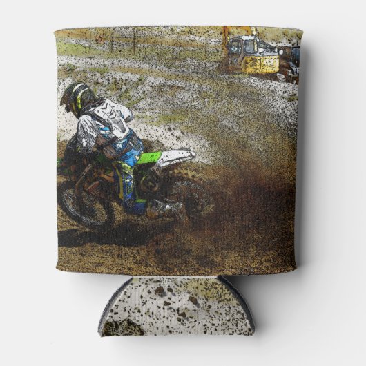 Motorcross Dirtbike Racer Sportcadeau Blikjeskoeler (Voorkant)