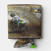 Motorcross Dirtbike Racer Sportcadeau Blikjeskoeler (Achterkant)
