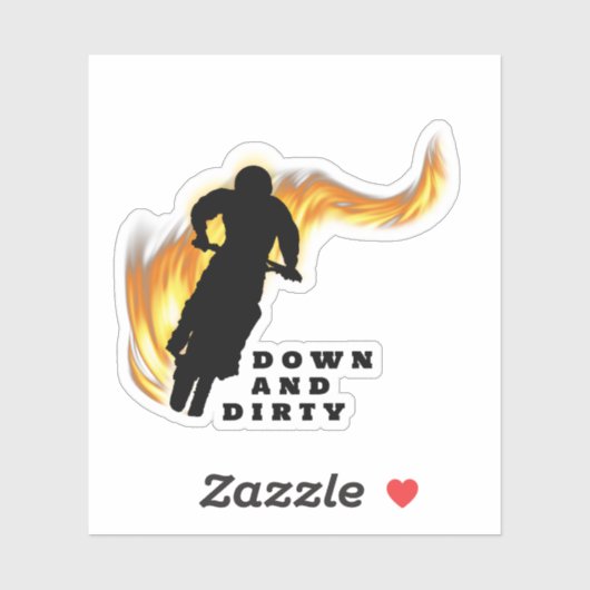 Motorcross Extreme Fietsen Sticker (Vel)