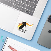 Motorcross Extreme Fietsen Sticker (Laptop met iPhone)