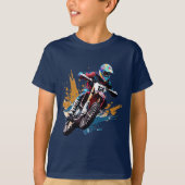 Motorcross Fietsfiets Fietsen Cycle T-shirt (Voorkant)