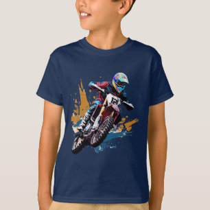 Motorcross Fietsfiets Fietsen Cycle T-shirt