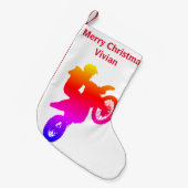 Motorcross Kerstkous Kleine Kerstsok (Voorkant (Hangend))
