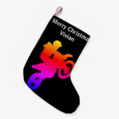 Motorcross Kerstkous Kleine Kerstsok (Voorkant (Hangend))