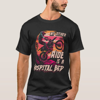 Motorcross letsel citaat crossmotor t-shirt