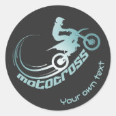 Motorcross Moto crossmotor label (Voorkant)