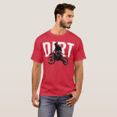 Motorcross Motorcycle Sport Pop Art Dirt T-shirt (Voorkant volledig)
