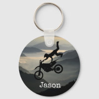 Motorcross Motorfiets Bergen Sleutelhanger Cadeau