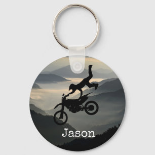 Motorcross Motorfiets Bergen Sleutelhanger Cadeau