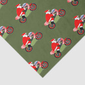 Motorcross Motorfiets Kerstvakantie Tissuepapier (Detail)
