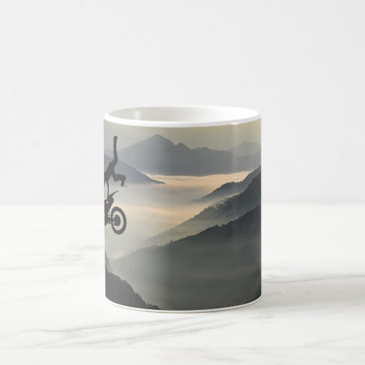 Motorcross motorfietsengebergte Coffee Mok Cup (Center)