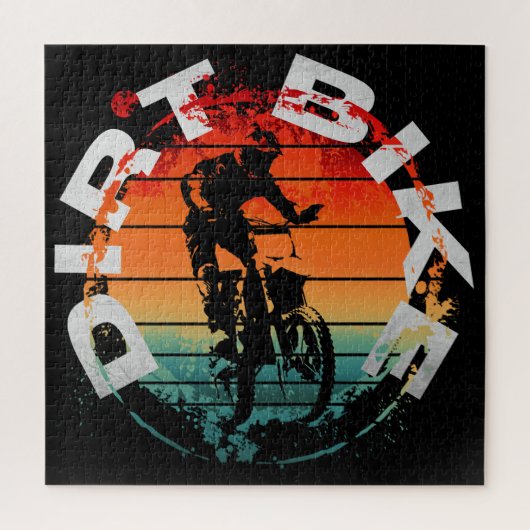 Motorcross-motorrijder Legpuzzel (Verticaal)