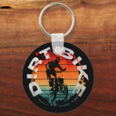 Motorcross-motorrijder Sleutelhanger (Voorkant)
