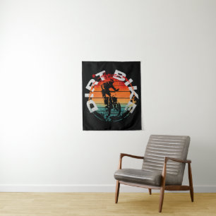 Motorcross-motorrijder Wandkleed