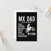 Motorcross MX Pa Kaart (Voorkant / Achterkant in situ)