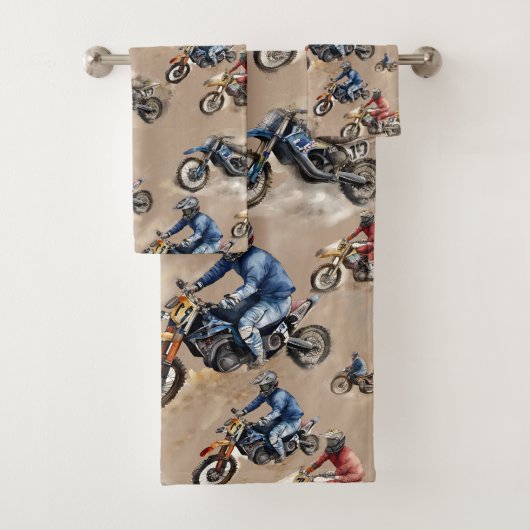 Motorcross off-road art bad handdoek (Insitu)
