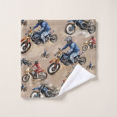 Motorcross off-road art bad handdoek (Wasdoekje)