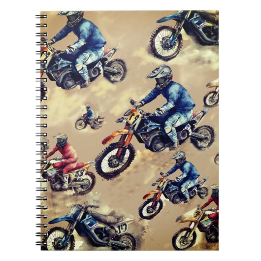 Motorcross off-road art notitieboek (Voorkant)