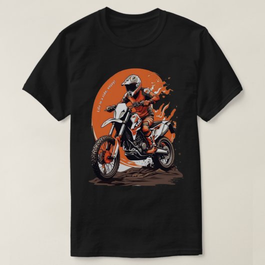 motorcross ontwerp, crossmotor T-shirt (Design voorkant)