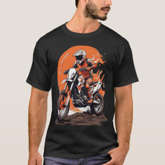 motorcross ontwerp, crossmotor T-shirt