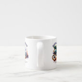 "Motorcross" ontwerp Espresso Kop (Achterkant)