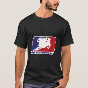 Motorcross Pro voor Blue Red Dirt Bike T T-shirt