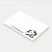Motorcross racefiets post-it® notes (Schuin)