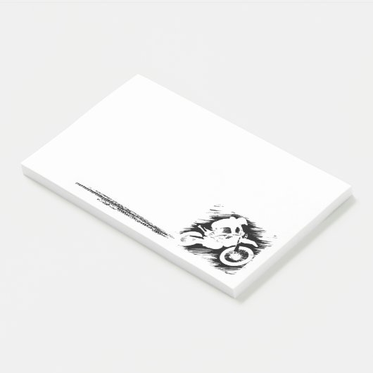 Motorcross racefiets post-it® notes (Schuin)