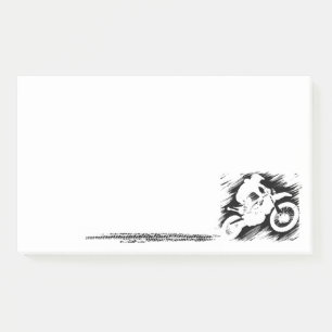 Motorcross racefiets post-it® notes