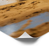 Motorcross Racer bij Beach Race Perfect Poster (Hoek)