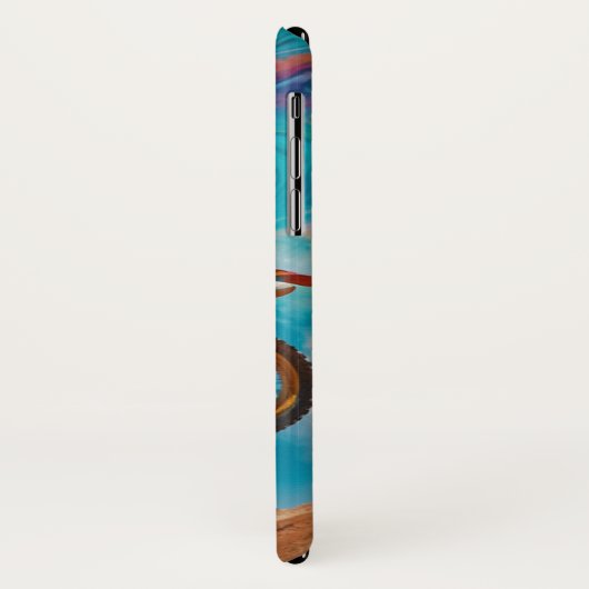 Motorcross Racer op Berghelling Case-Mate iPhone Case (Achterkant/links)