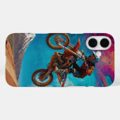 Motorcross Racer op Berghelling Case-Mate iPhone Case (Achterkant (horizontaal))