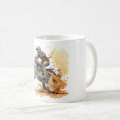 Motorcross Racing Actie Grafisch Koffiemok (Voorkant rechts)