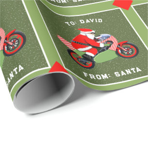 Motorcross Racing Holiday Gift Cadeaupapier