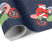 Motorcross Racing Kerstmis Cadeaupapier (Rol Hoek)