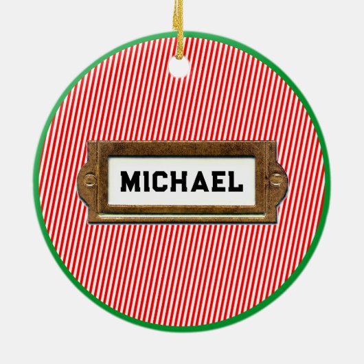 Motorcross Racing Kerstmis Keramisch Ornament (Achterkant)