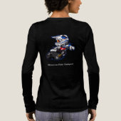 Motorcross Rider Geïllustreerde Rugzak Tri-Blend Shirt (Achterkant)